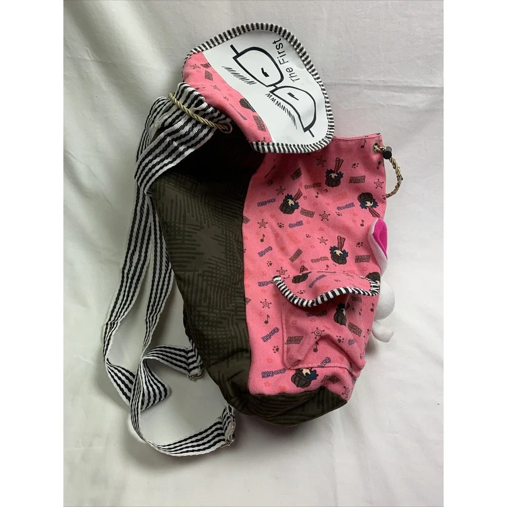 BAO BIBI Fashion Casual Backpack Bag Cotton Cloth Bunny Rabbit‎ Fun School Pack
